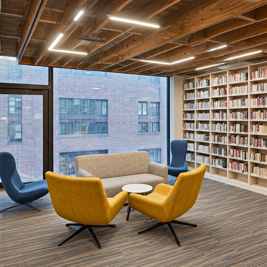 Common Area and Break Zones at Abhyashika Library